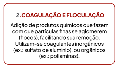 coagulação e floculação