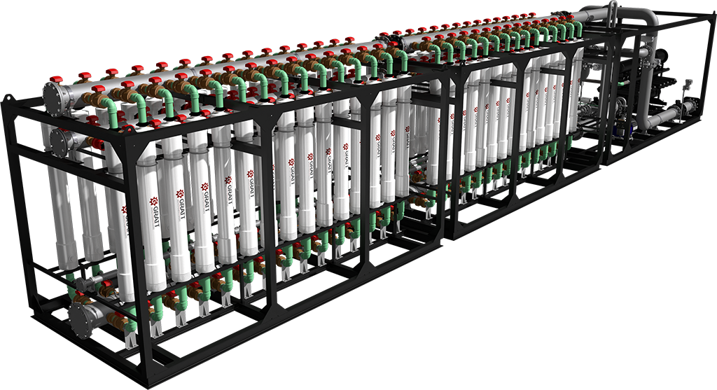 sistema de ultrafiltração em skid unidade compacta